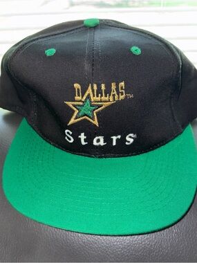 Dallas Stars Vintage 90s CCM SnapBack Hat NHL Stanley Cup Playoffs